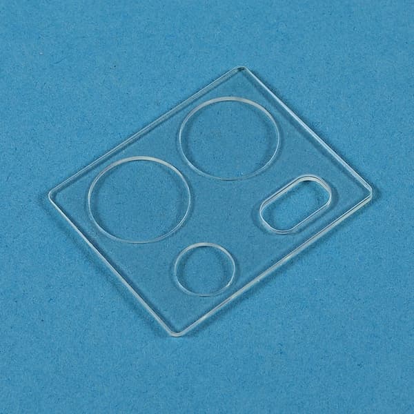 2Pcs Vivo iQOO 9 Pro arc edge härdat glas kameralinsskydd Transparent