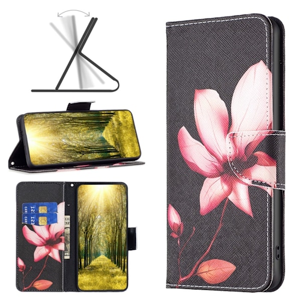 Wonderland Nokia G22 Flip Etui - Lyserød Blomst Pink