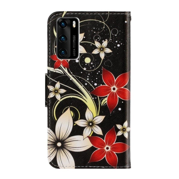 Wonderland Huawei P40 etui - Smukke Blomster Multicolor