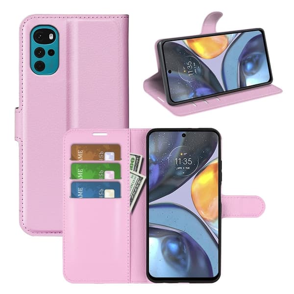 Classic Motorola Moto G22 fodral - Rosa Rosa