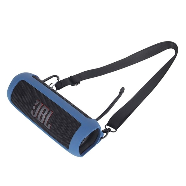 JBL Flip 6 silicone cover with strap - Blue Blue