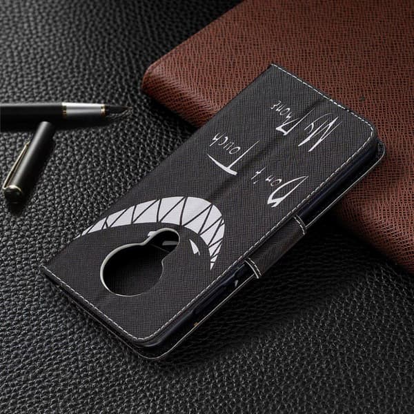 Wonderland Nokia 5.3 flip-etui - Ikke Rør Telefonen Min Black