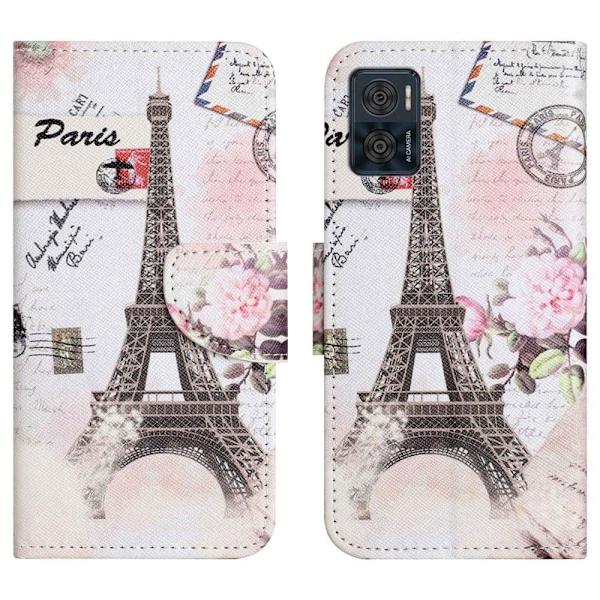 Wonderland Motorola Moto E22i / E22 Flip Etui - Tårn Pink