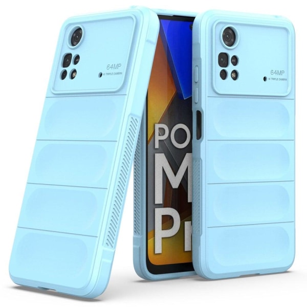 Pehmeä kahva muotoiltu kuori Xiaomi Poco M4 Pro - Valkoinen White