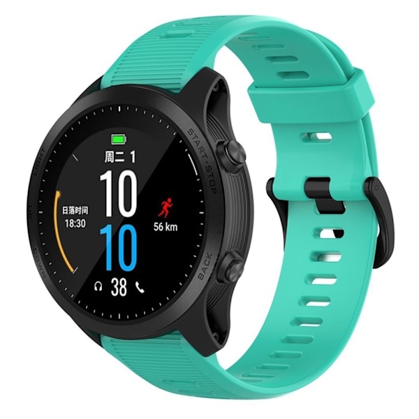Garmin Forerunner 945 / 935 / Fenix 5 silikoninen ranneke - Syaani Green