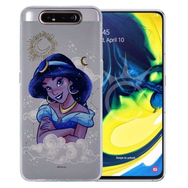 Ariel #01 Disney kansi Samsung Galaxy A80 - Harmaa Silver grey