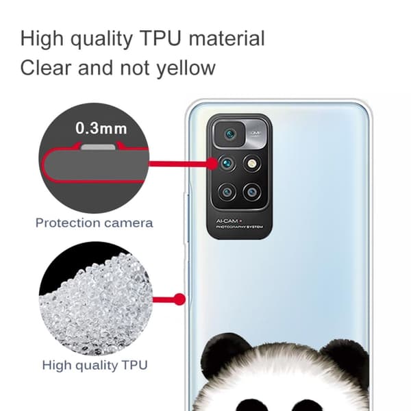 Marble Xiaomi Redmi 10 Prime / Redmi 10 Suojakotelo - Panda Multicolor