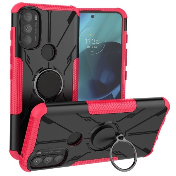 Kickstand cover with magnetic sheet for Motorola Moto G71 5G - R Rosa