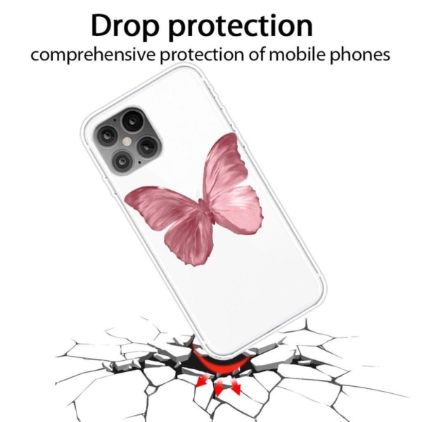 Printing Skin Fleksibelt Beskyttelsescover iPhone 12 Pro/12 - Ly Pink