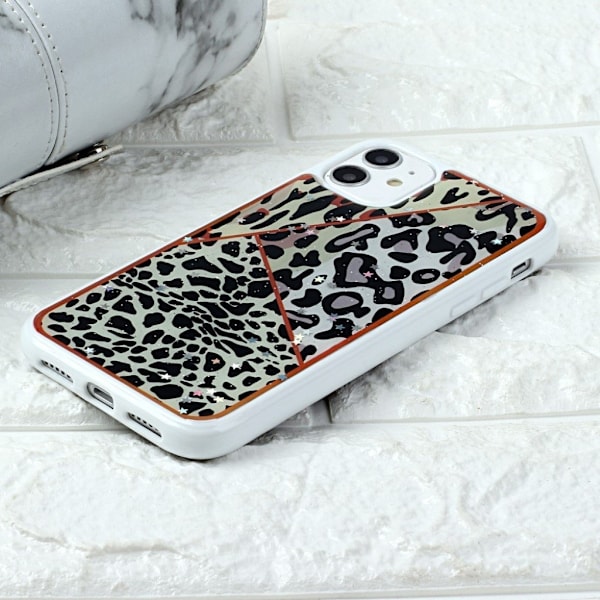 Marble iPhone 11 Pro deksel - Trippel leopardmønster Black