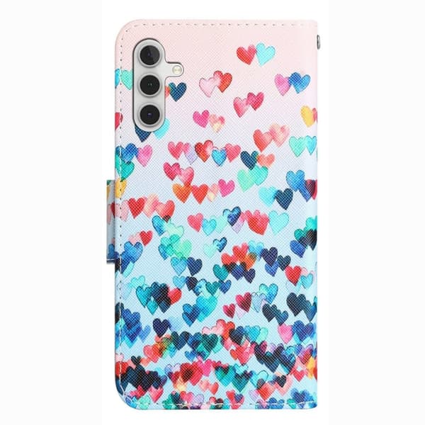 Wonderland Samsung Galaxy A14 Flippetui - Love Hjerte Multicolor