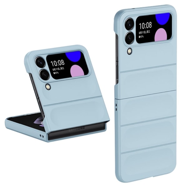 Blødt grebsformet cover til Samsung Galaxy Z Flip4 - Blå Blue