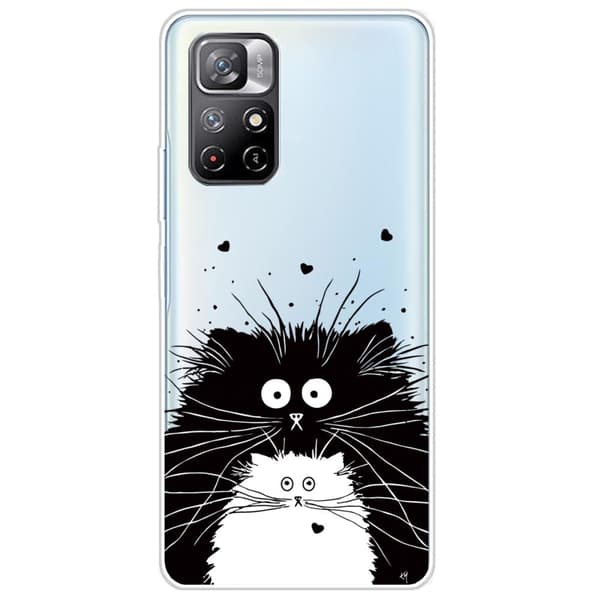 Deco Xiaomi Redmi Note 11T 5G / Note 11s 5g Suojakotelo - Two Cats Black