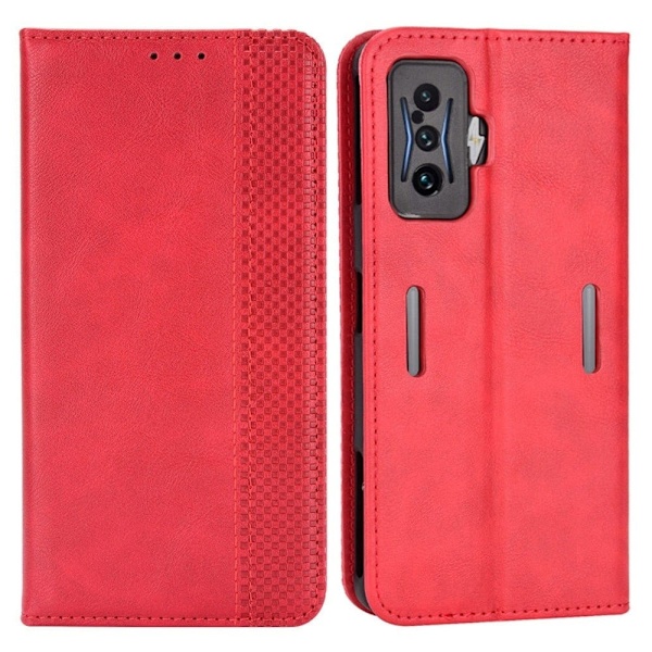 Bofink Vintage Xiaomi Poco F4 GT / Xiaomi Redmi K50 Gaming nahkakotelo - Punainen Red