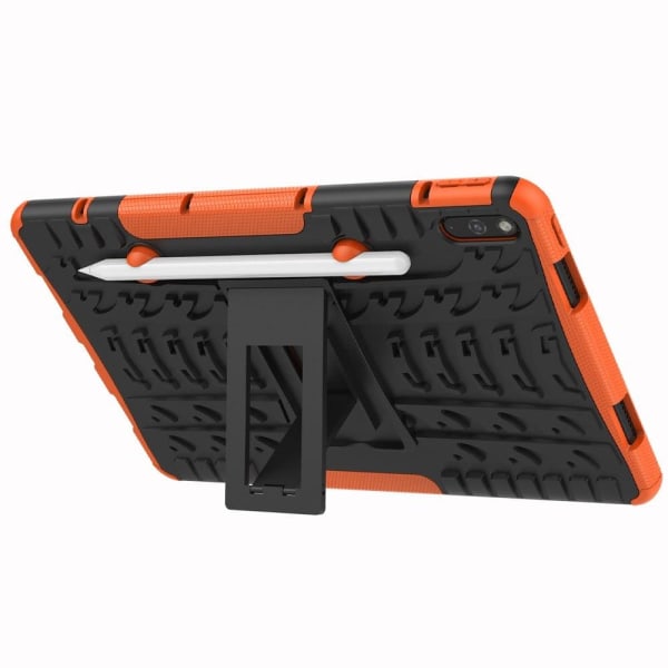 Tire pattern kickstand case for Huawei MatePad 10.4 - Orange Orange