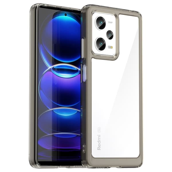 Xiaomi Redmi Note 12 Pro / Xiaomi Redmi Note 12 Pro Speed / Xiaomi Poco X5 Pro smart akryldeksel - Gjennomsiktig Grå Silver grey
