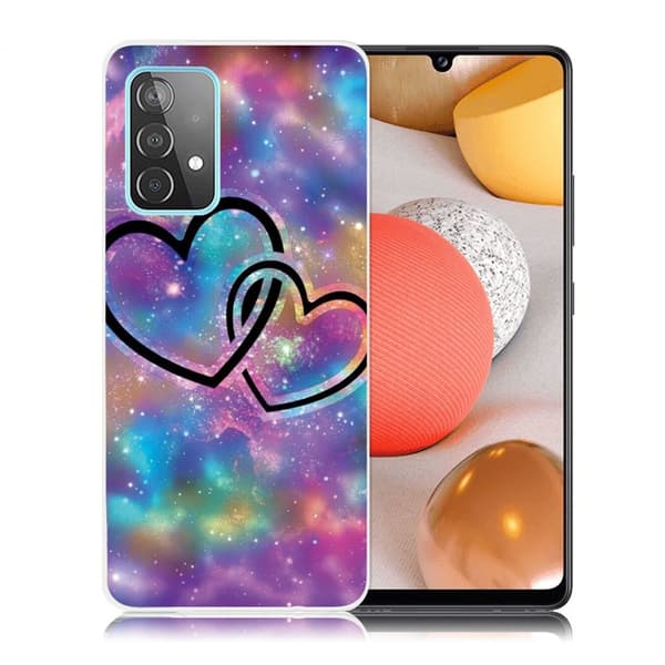 Deco Samsung Galaxy A52 5G kotelot - Sydämet Multicolor