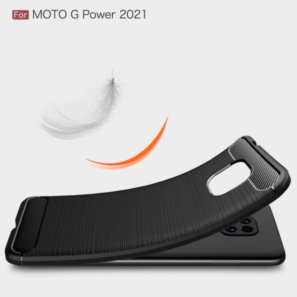 Carbon Flex Motorola Moto G Power (2021) skal - Svart Svart