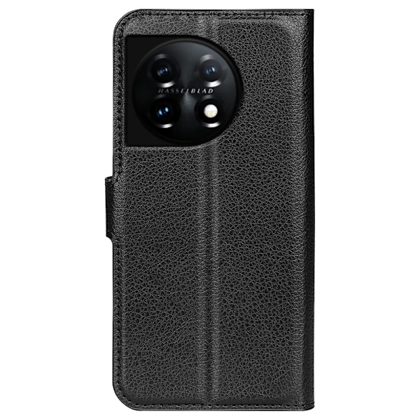 Klassisk OnePlus 11 Flip Etui - Sort Black