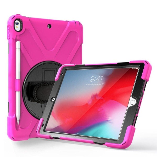 iPad Air (2019) X-Shape swivel suojakotelo  - Rose Pink