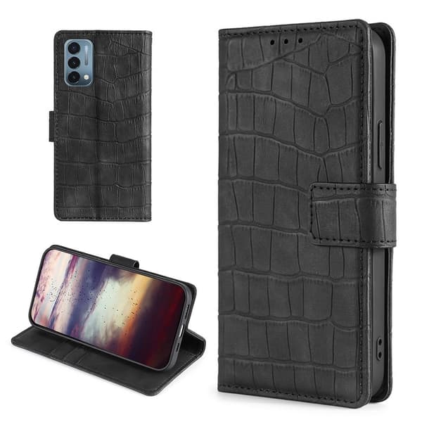Croco OnePlus Nord N200 5G cover - Sort Black