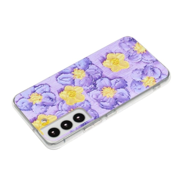 Deco Samsung Galaxy S22 Etui - Lilla Blomster Purple