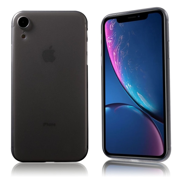 iPhone Xr erittäin ohut matta pintainen kova muovinen takasuoja kuori - Harmaa Silver grey