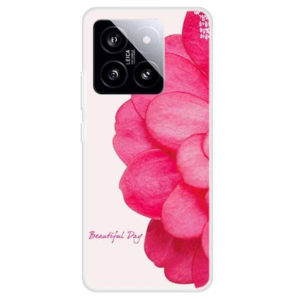 Imagine Xiaomi 14 cover - Pink Blomst Pink