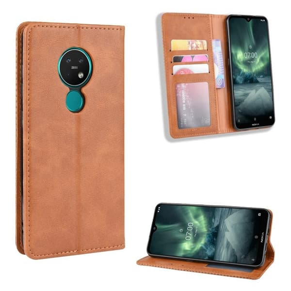 Bofink Vintage Nokia 6.2 / 7.2 veske - Brun Brown