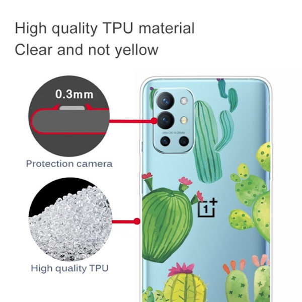 Deco OnePlus 9R Etui - Kaktus Green