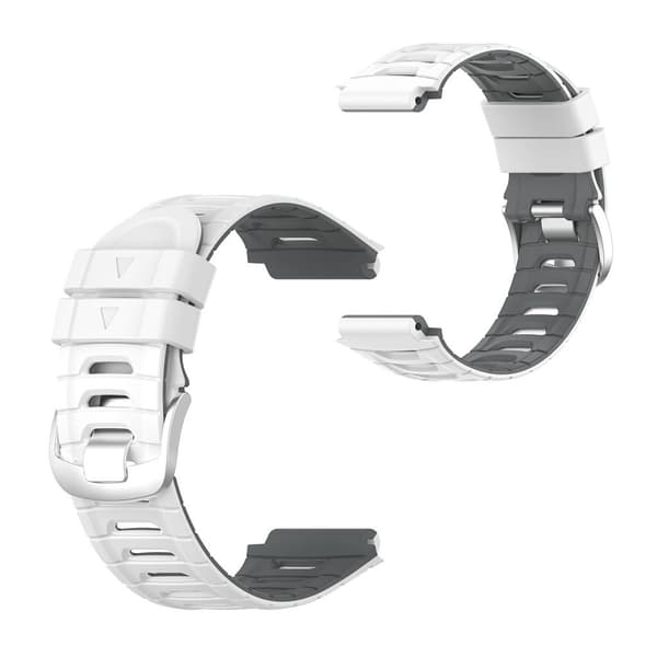 Garmin Forerunner 920XT tofarget silikonarmbånd - Hvit / Mørkegrå White