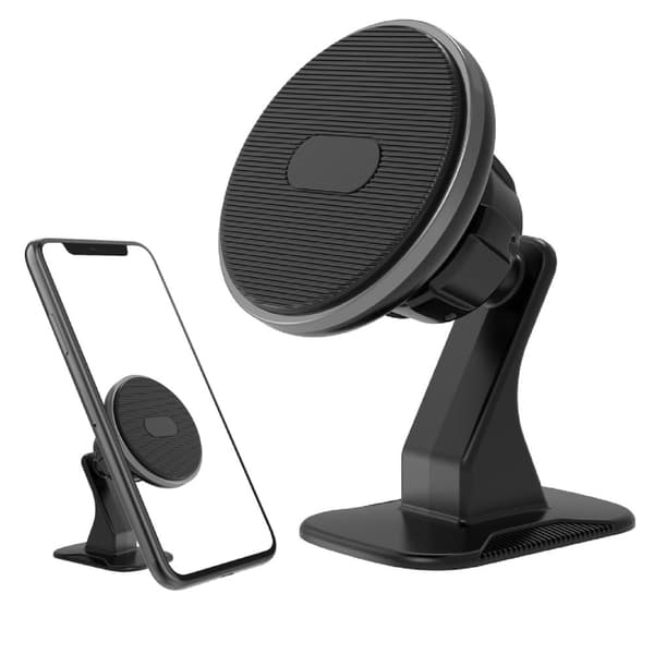 Universal UN-102 drejelig magnetisk telefonholder Black