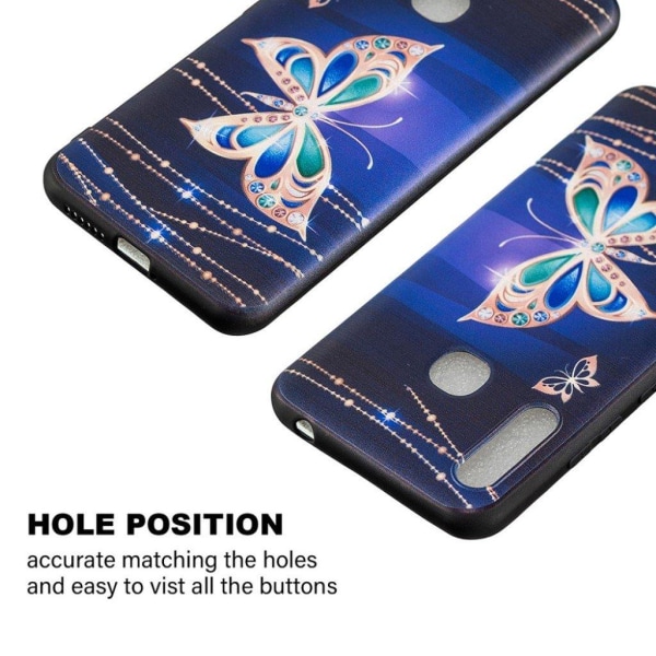 Imagine Samsung Galaxy A70e Cover - Metal Sommerfugle Multicolor