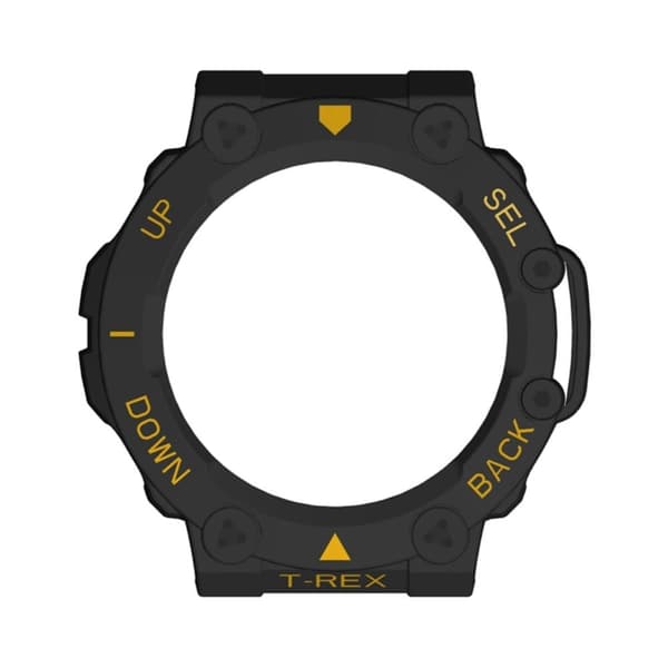 Amazfit T-Rex 2 dobbeltfarvet cover - Sort / Gul Yellow