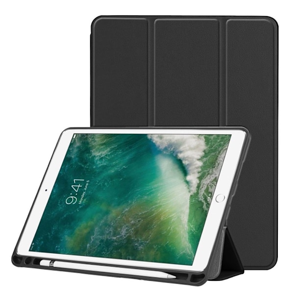 iPad Air  (2019) trefold læderetui - Sort Black
