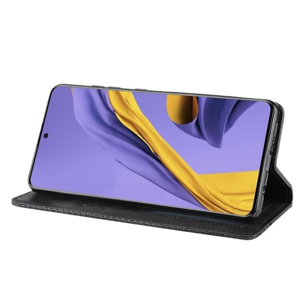 Bofink Vintage Samsung Galaxy A51 leather kotelot - Musta Black