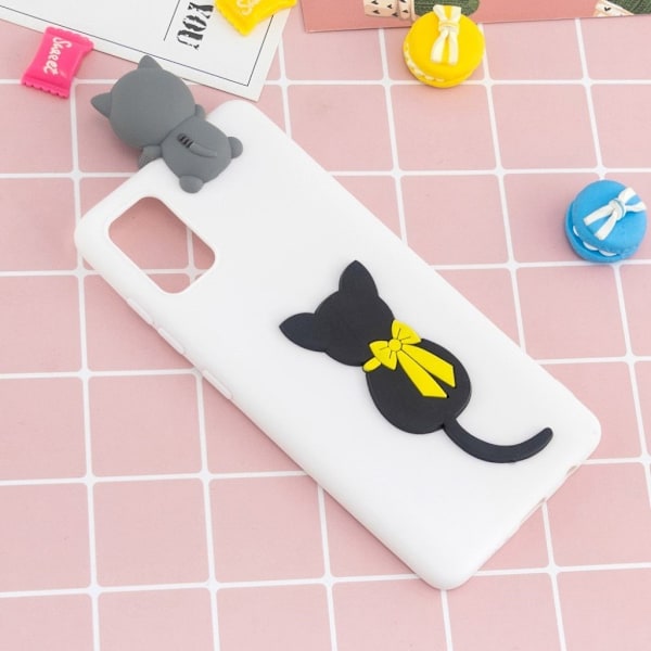 Cute 3D Samsung Galaxy A71 cover - Kat White