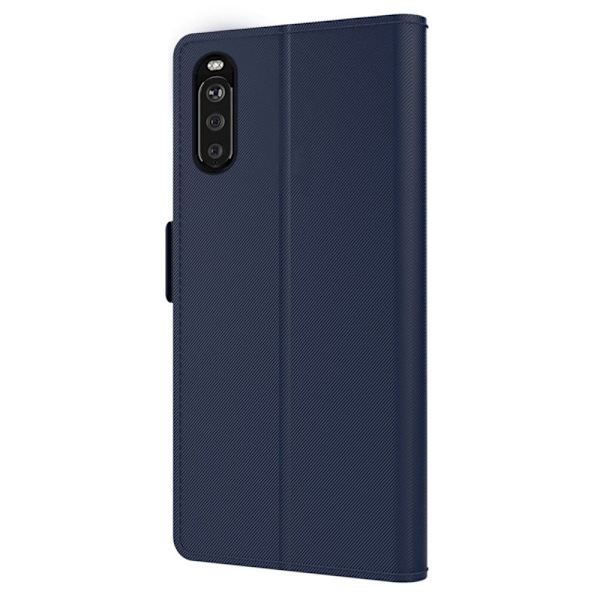 Phone Etui med Make-up Mirror og Slick Design til Sony Xperia 10 III Lite / 10 Iii - Blå Blue