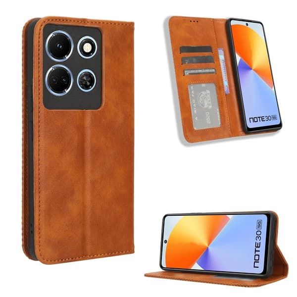 Bofink Vintage Infinix Note 30 Læder Etui - Brun Brown