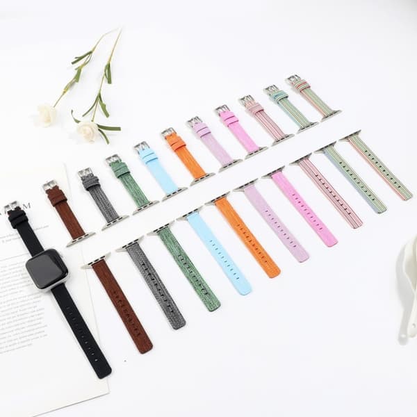 Apple Watch Series 6 / 5 44mm nylonkellonauha - Pinkki Pink