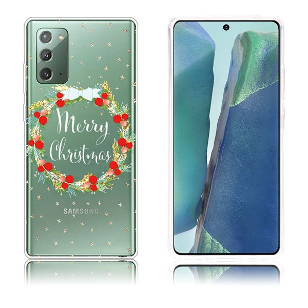 Juletaske til Samsung Galaxy Note 20 - Julekrans Multicolor