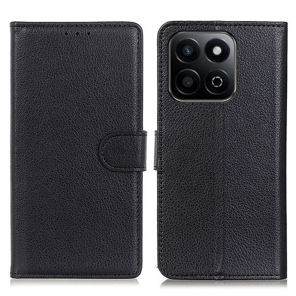 Classic Honor X7c / Honor 200 Smart / Honor Play 60 Plus flip kuoret - Musta Black