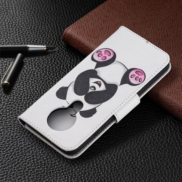 Wonderland Nokia 3.4 flip kuoret - Panda White