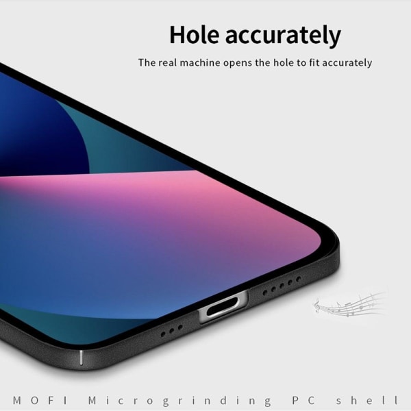 MOFI Shield Matte Series Stødsikkert, hårdt og stødsikkert beskyttelsesetui til iPhone 13 6,1 tommer - Sort Black