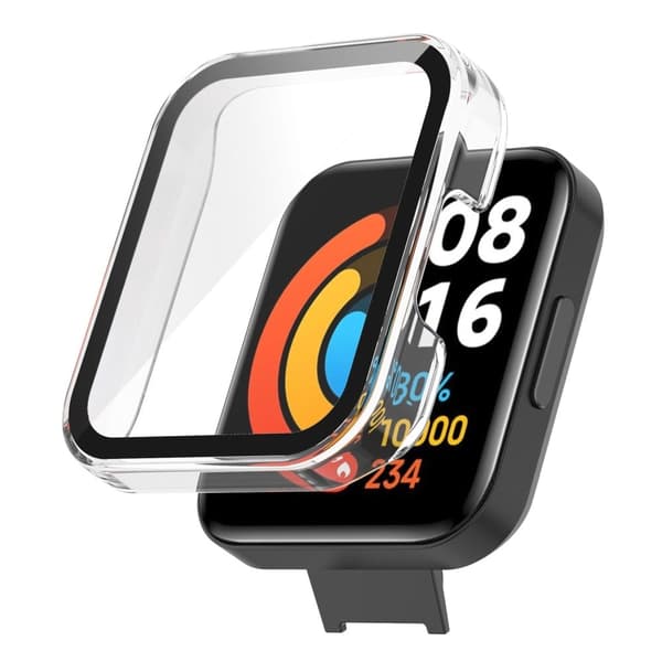 Xiaomi Redmi Watch 2 Lite protective cover with tempered glass screen protector - Transparent Transparent