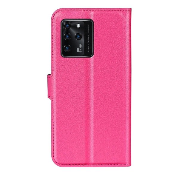 Classic ZTE Blade V30 flip kuoret - Ruusu Pink