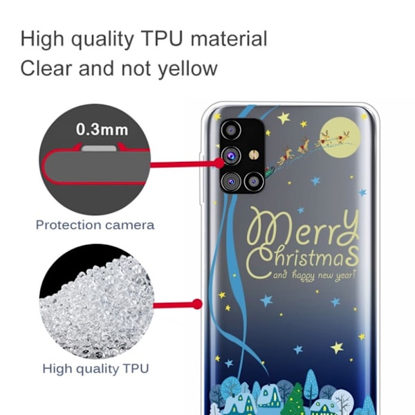 Joulu Samsung Galaxy M51 tapauksessa - Jouluaatto Multicolor