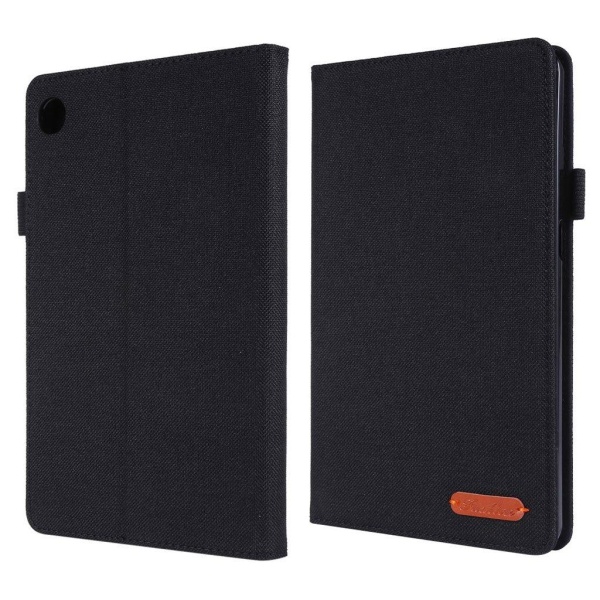 Lenovo Tab M8 cloth leather flip case - Black Svart