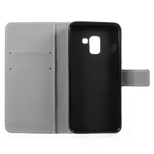 Butterfly läder Samsung Galaxy A8 (2018) fodral - Flerfärgad multifärg