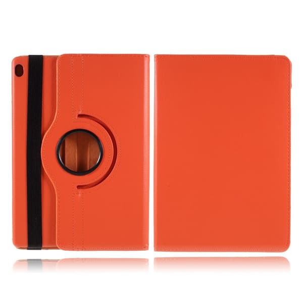 Lenovo Tab M10 360 graders roterbart læderetui - Orange Orange